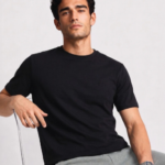 Men Cotton Crew Neck Solid Regular Fit Short Sleeves Lounge Tshirt