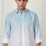 Men Ombre Faded Casual Shirt