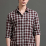 Men Smart Slim Fit Tartan Checks Checked Casual Shirt