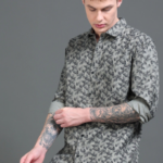 Men Classic Floral Printed Casual Shirt
