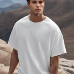 Round Neck Short Sleeves Oversized Cotton T-shirt