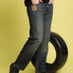 Men Straight Fit Low Distress Light Fade Cotton Jeans