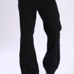 Men Black solid Bootcut Jeans