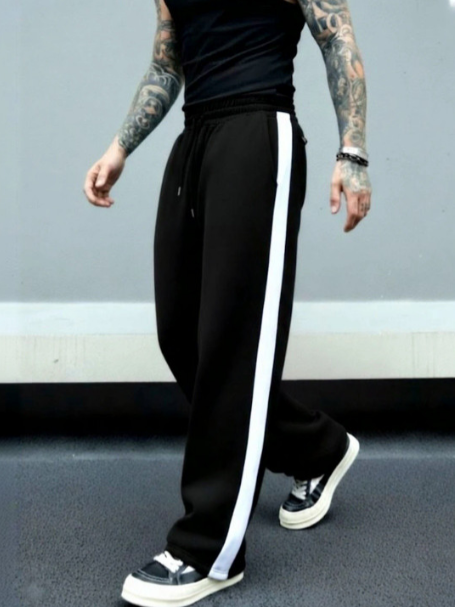 批注 2026-07-25 160919 Men Regular Fit Striped Track Pants - Image 1